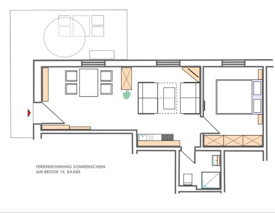 Ferienwohnung Sonnenschein Am Brook Baabe Exterior foto